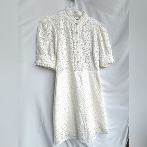 Zara lace dress, cream colour